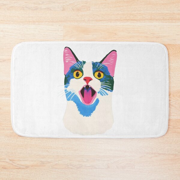 Item preview, Vibrant cat faces abstract portrait designed and sold by olenapetol.