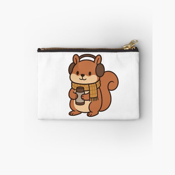 Item preview, Squirrel with Thermos and Scarf – Cute Cozy Winter Animal designed and sold by Confuzz1ed.