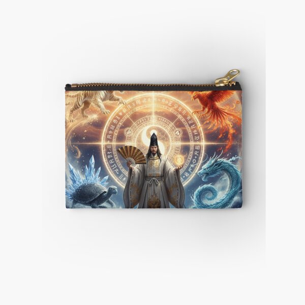 Item preview, 安倍晴明と四神 ― 光の環に立つ者 | Japanese Mythical Art / Abe no Seimei and the Four Gods — The One Who Stands Within the Circle of Light designed and sold by Mori-no-Akari.