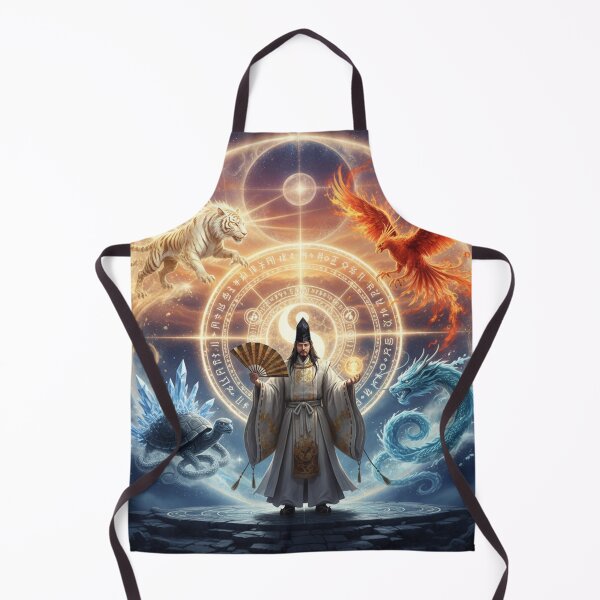 Item preview, 安倍晴明と四神 ― 光の環に立つ者 | Japanese Mythical Art / Abe no Seimei and the Four Gods — The One Who Stands Within the Circle of Light designed and sold by Mori-no-Akari.