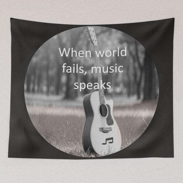 Item preview, Guitar- Musical Quote designed and sold by Anusham Digital Arts.