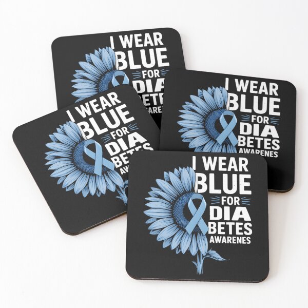Item preview, I Wear Blue For Diabetes Awareness Sunflower Warrior Women designed and sold by MatthewConer.