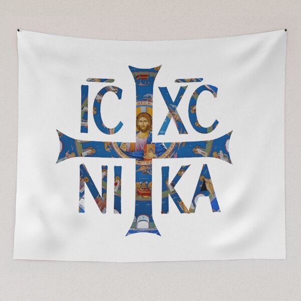 Item preview, IC XC NIKA — Christ the Conqueror | Byzantine Iconic Cross Design designed and sold by AveCruxT.