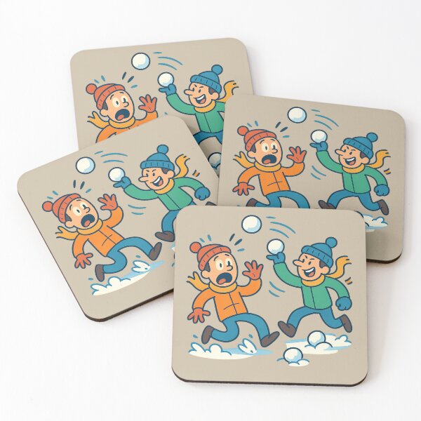 Item preview, Funny Winter Snowball Fight – Playful Holiday Season Design designed and sold by BROHLine Studio.