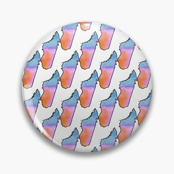 Item preview, Watercolor Pattern Madagascar designed and sold by TheIconSmith.