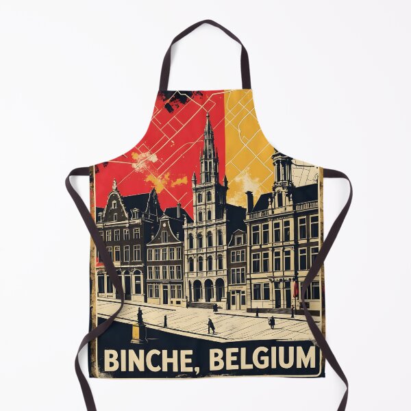 Item preview, Binche Belgium 1950s Vintage Travel Tourism designed and sold by TravelersGems.
