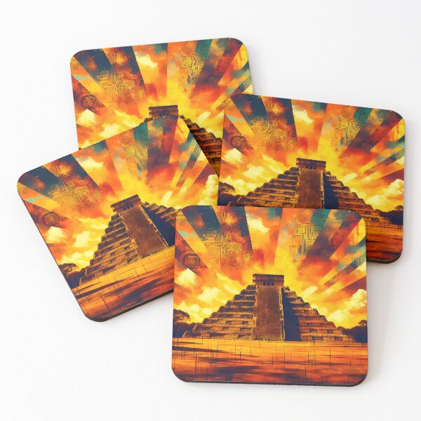 Item preview, Temple of the Rising Sun | Ancient Majesty at Chichen Itza  designed and sold by Stoneflower-Art.