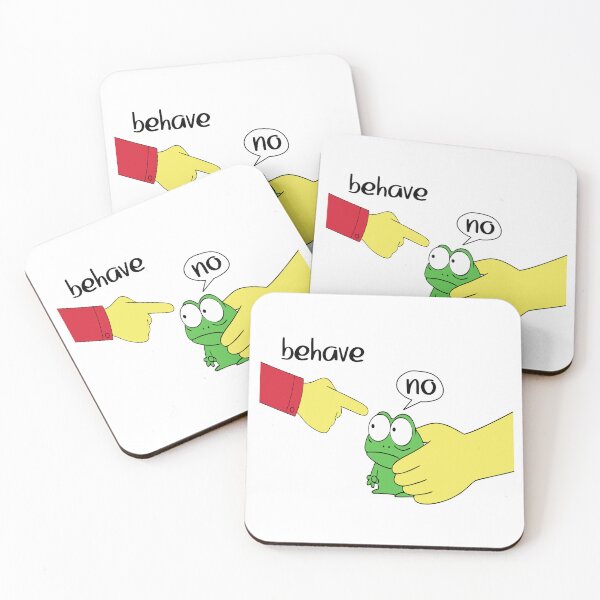 Item preview, Dishonest Frog Funny Frog Meme Behave No Cartoon Design  designed and sold by Colorfulman.