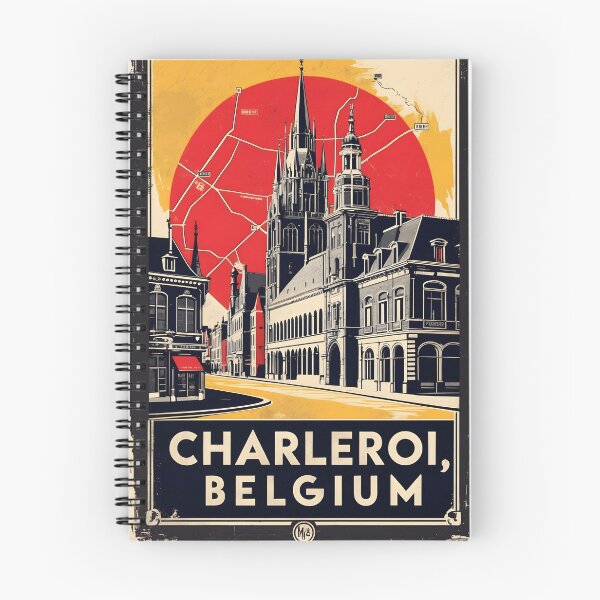 Item preview, Charleroi Belgium 1950s Vintage Travel Tourism designed and sold by TravelersGems.