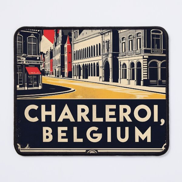 Item preview, Charleroi Belgium 1950s Vintage Travel Tourism designed and sold by TravelersGems.