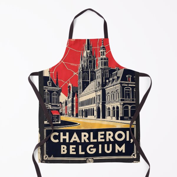 Item preview, Charleroi Belgium 1950s Vintage Travel Tourism designed and sold by TravelersGems.