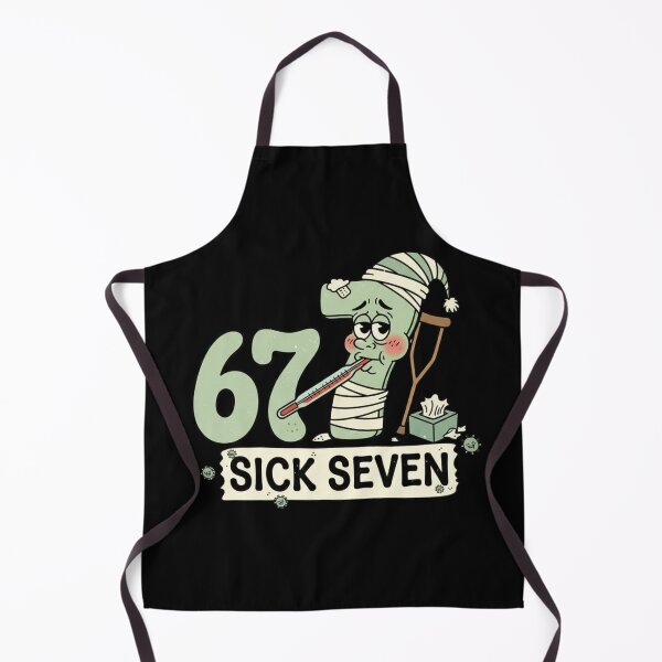 Item preview, Funny Sick Seven 67 Cartoon Design designed and sold by MIMSCorneR.