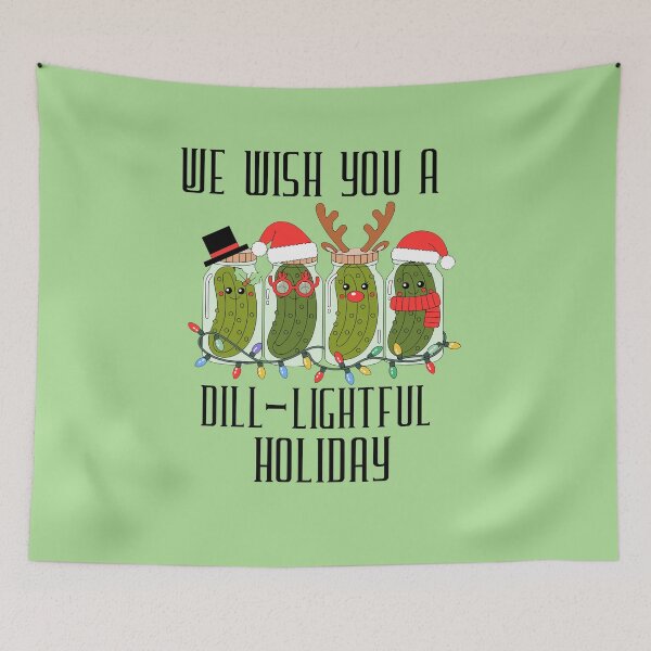 Item preview, Christmas Shirt / Fun Shirt / We wish you a dill lightful holiday designed and sold by BlesstB.