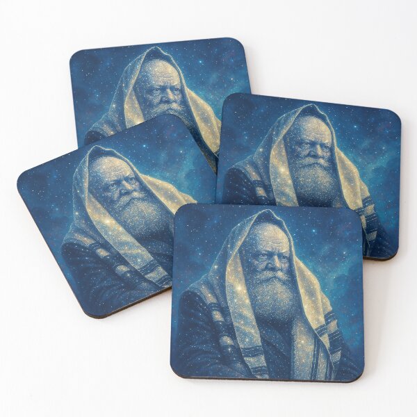 Item preview, Rabbi Menachem Mendel Schneerson – The Light of Wisdom - Light Beyond the Stars – The Rabbi Portrait Art designed and sold by YG - YiddisheGesheft.