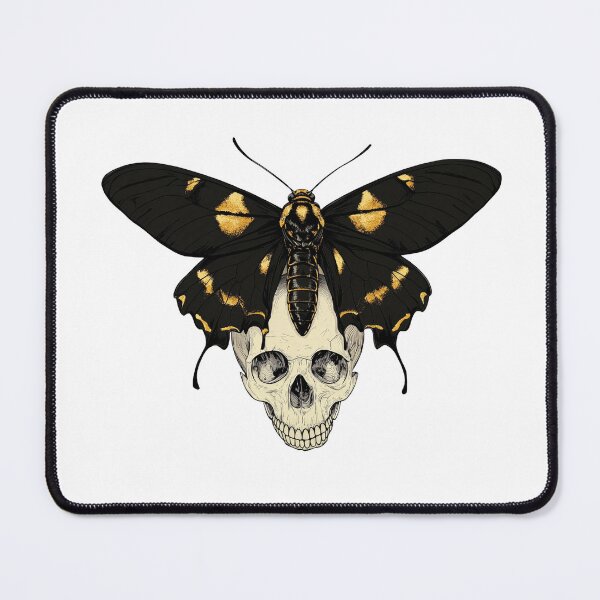 Item preview, Gothic moth skull illustration designed and sold by olenapetol.