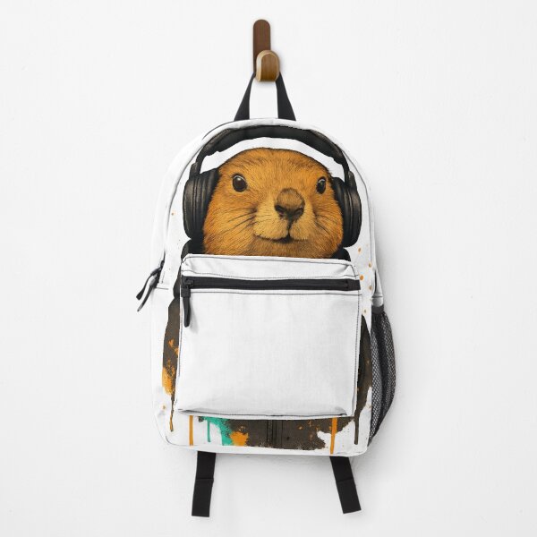 Item preview, Prairie Beats – Prairie Dog with Headphones & Hoodie (Color Splash Street Art) designed and sold by thtCMRAguy.