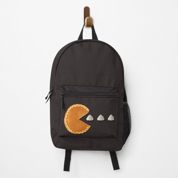 Item preview, Retro 80s Pac-Man Arcade Game Inspired Pumpkin Pie Eating Whipped Cream Ghosts designed and sold by MakersFolly.