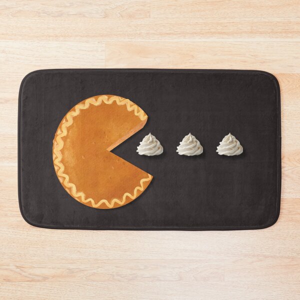 Item preview, Retro 80s Pac-Man Arcade Game Inspired Pumpkin Pie Eating Whipped Cream Ghosts designed and sold by MakersFolly.