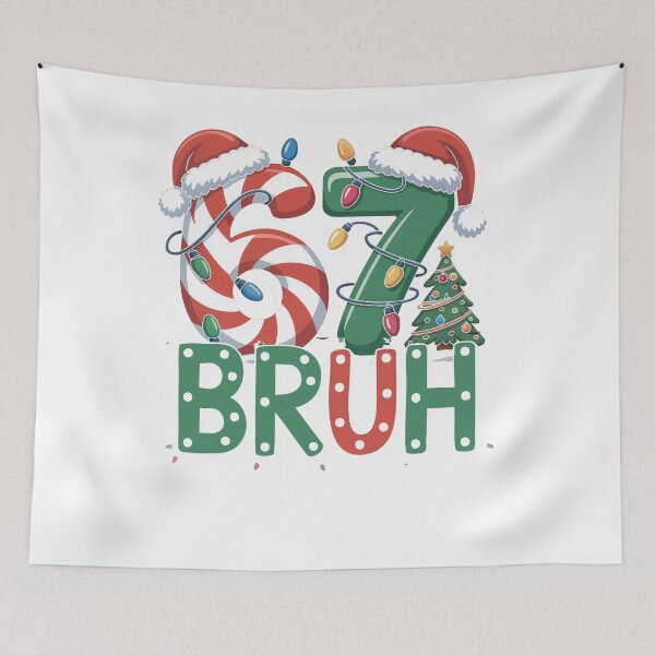 Item preview, Bruh 67 Six Seven 6 7 Meme Christmas Funny Xmas Boys Girls  designed and sold by ZANNIX.