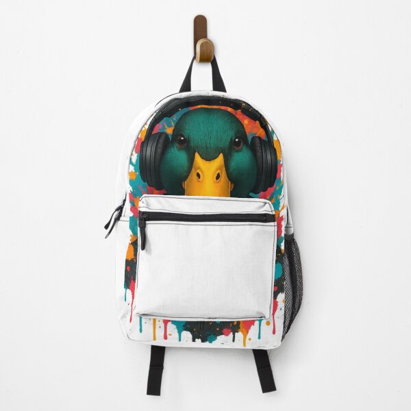 Item preview, Duck Drop – DJ Duck with Headphones & Hoodie (Color Splash Street Art) designed and sold by thtCMRAguy.