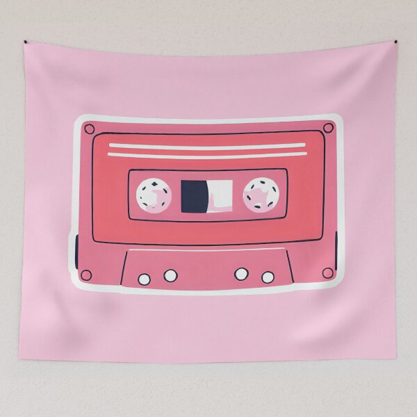 Item preview, Pink Cute Retro Vintage Casette Sticker- cute kawaii style aesthetic designed and sold by MiloOfficial.