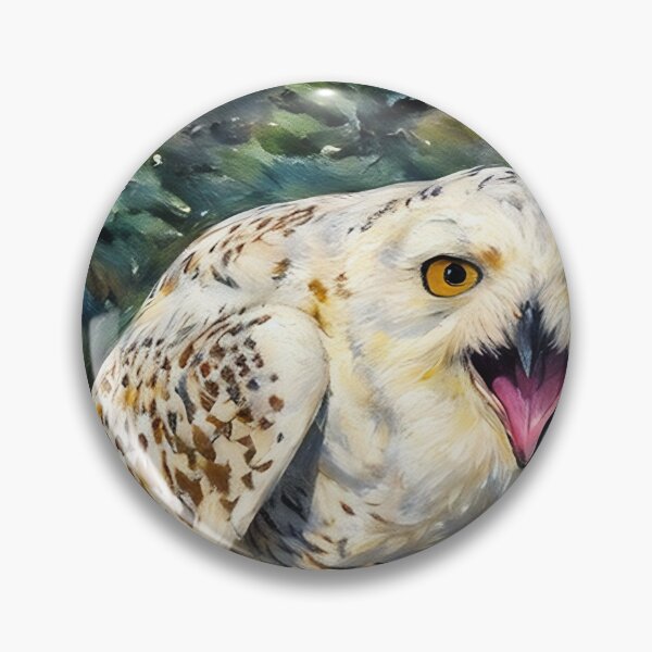 Item preview, Angry White Owl designed and sold by tomorrowsart.