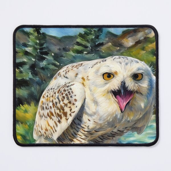 Item preview, Angry White Owl designed and sold by tomorrowsart.