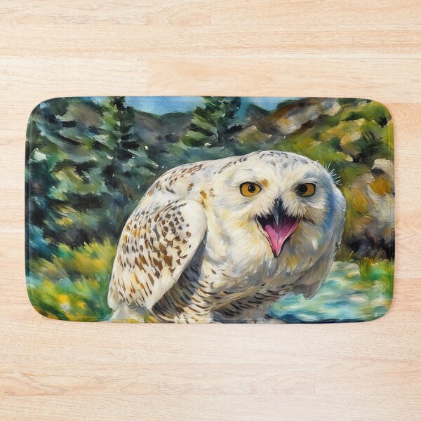 Item preview, Angry White Owl designed and sold by tomorrowsart.