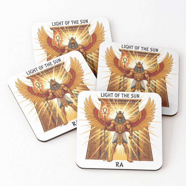 Item preview, Ra Light of the Sun Egyptian God Falcon Ankh Symbol designed and sold by NeonPantheon.