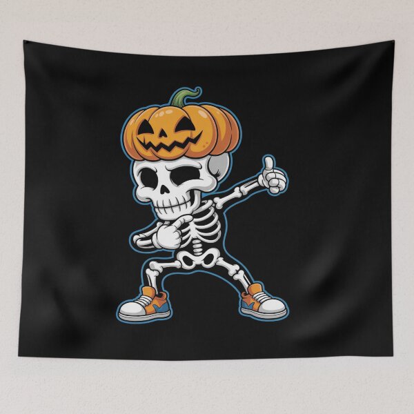 Item preview, Dabbing Halloween Skeleton Trick Treat designed and sold by Veroniadic.