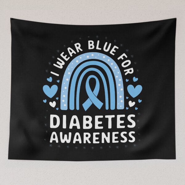 Item preview, I Wear Blue For Diabetes Awareness Support Ribbon designed and sold by MatthewConer.