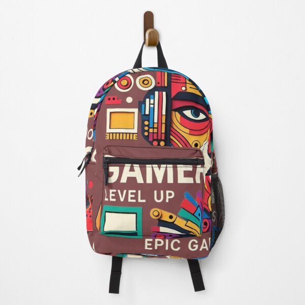 Item preview, "Gamers Unite: Level Up Your Style" Abstract Colorful Gaming Face Design designed and sold by Sushikidsntod.