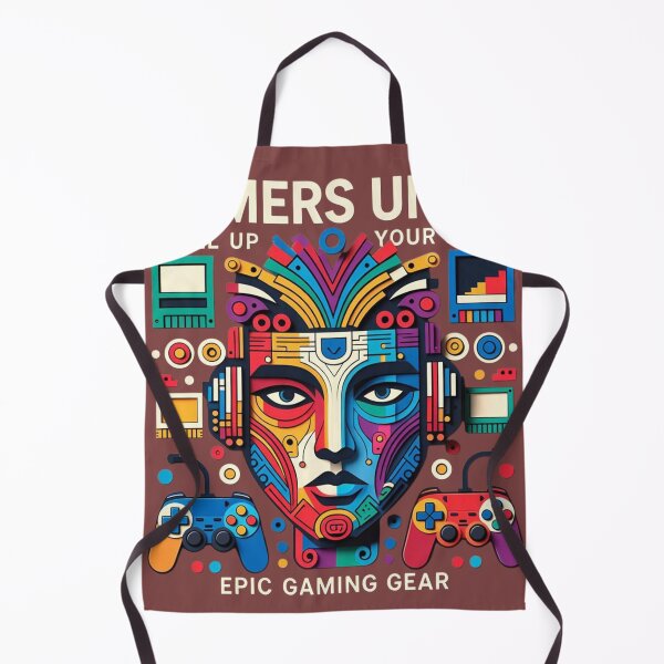 Item preview, "Gamers Unite: Level Up Your Style" Abstract Colorful Gaming Face Design designed and sold by Sushikidsntoddlers.