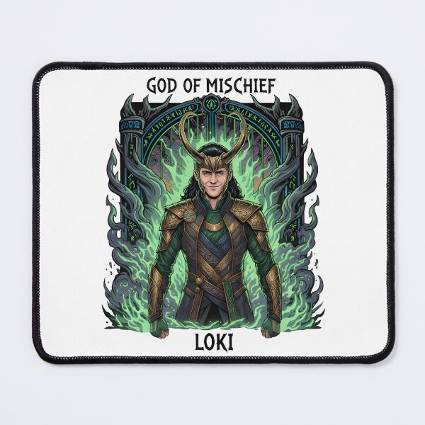 Item preview, Loki God of Mischief Norse Mythology Trickster Horns designed and sold by NeonPantheon.