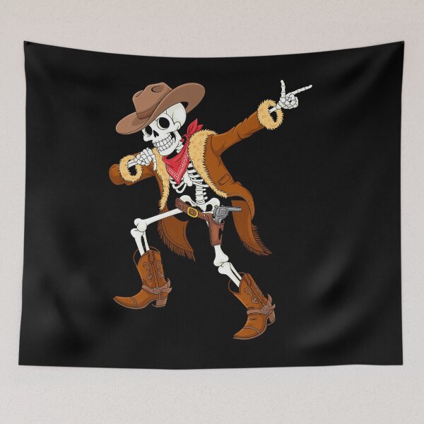 Item preview, Dabbing Skeleton Cowboy Halloween designed and sold by Veroniadic.