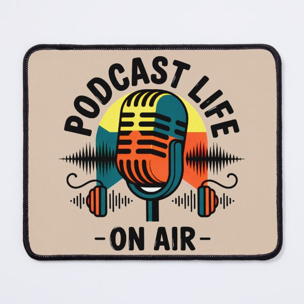 Item preview, Podcast Life On Air designed and sold by SteezeeStore.