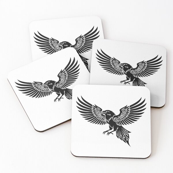 Item preview, Call of the Shadows | Mystical Raven in Minimalist Style designed and sold by Fuechse.