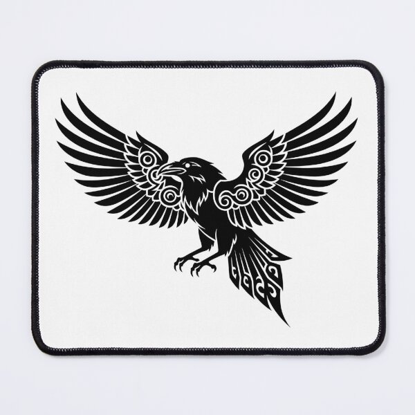 Item preview, Call of the Shadows | Mystical Raven in Minimalist Style designed and sold by Fuechse.
