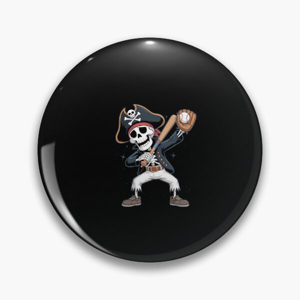 Item preview, Dabbing Skeleton Pirate Baseball  designed and sold by Veroniadic.