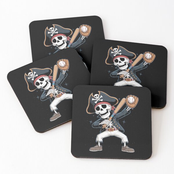 Item preview, Dabbing Skeleton Pirate Baseball  designed and sold by Veroniadic.