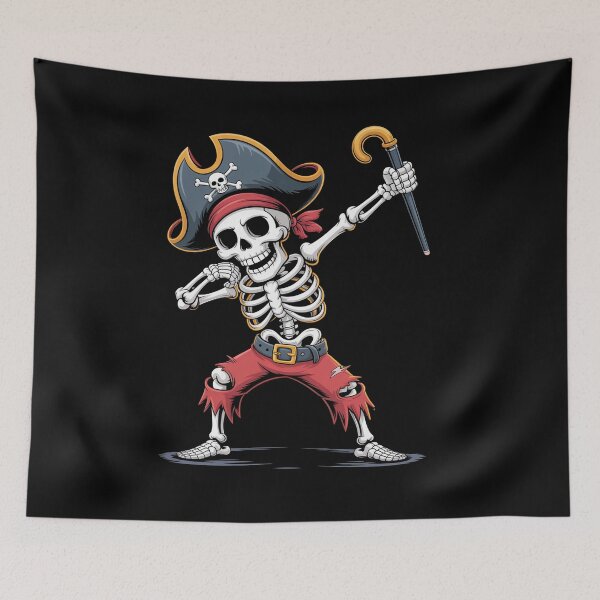 Item preview, Dabbing Skeleton Pirate Halloween designed and sold by Veroniadic.
