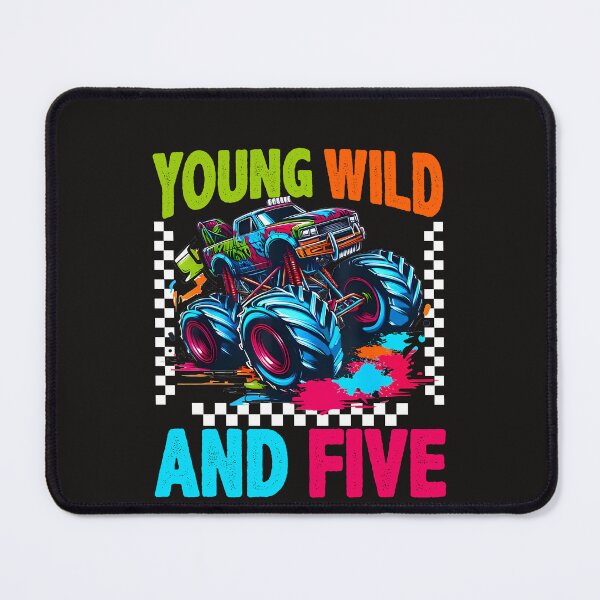 Item preview, Vintage Young Wild And Five Monster Truck 5th Birthday Crushing It Since 2020 designed and sold by ArmyAbodo.