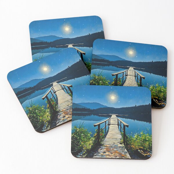 Item preview, Dock on the lake designed and sold by tomorrowsart.