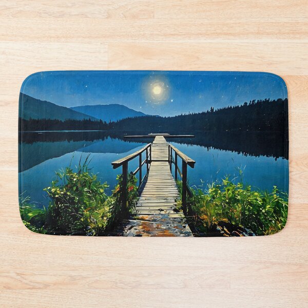 Item preview, Dock on the lake designed and sold by tomorrowsart.