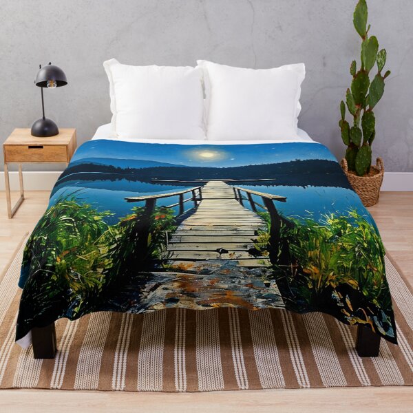 Item preview, Dock on the lake designed and sold by tomorrowsart.