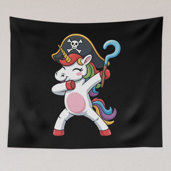 Item preview, Dabbing Unicorn Pirate Halloween  designed and sold by Veroniadic.