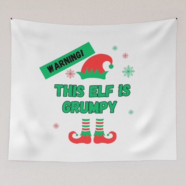 Item preview, Christmas Shirt / Be Warned Grumpy Elf designed and sold by BlesstB.