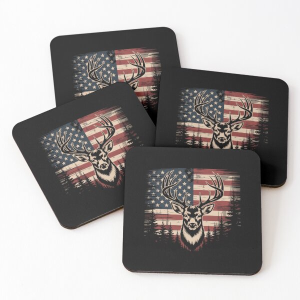 Item preview, Deer Hunting American Flag  designed and sold by Veroniadic.