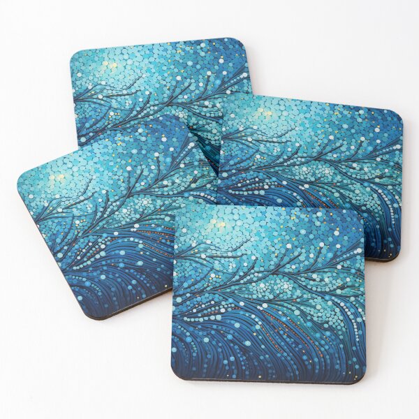 Item preview, Aboriginal Inspired Dot Art - Frosty Branch designed and sold by GrinGalore.
