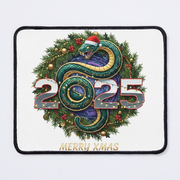 Item preview, Seasonal Tees: 2025 Merry Christmas // Year of the Snake designed and sold by 140225TeesAndP.